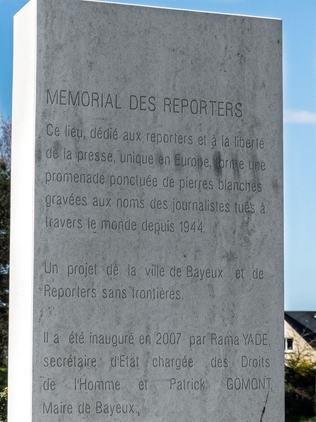  MEMORIAL DES REPORTERS