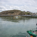   Port en Bessin-Huppain- au loin, la tour Vauban