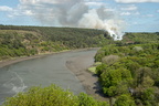   feu vu du chateau de la Roche Jagu